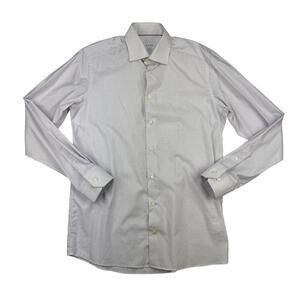 Eton Contemporary Fit Dress Shirt Check Pink Size 39 | 15.5